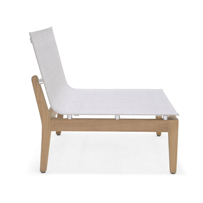 Arno Modular Side Chair 2pc set, light gray woven fabric, wooden frame on Tampa Home & Garden Store