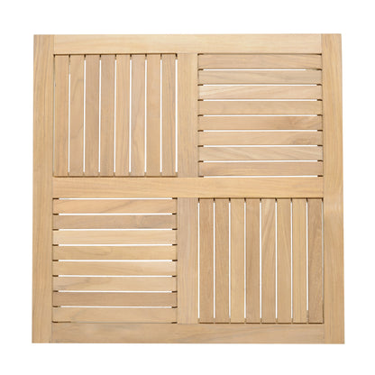 Arno 6pc Corner Set Light natural wood slatted outdoor furniture by LifestyleGarden US on Tampa Home & Garden Store