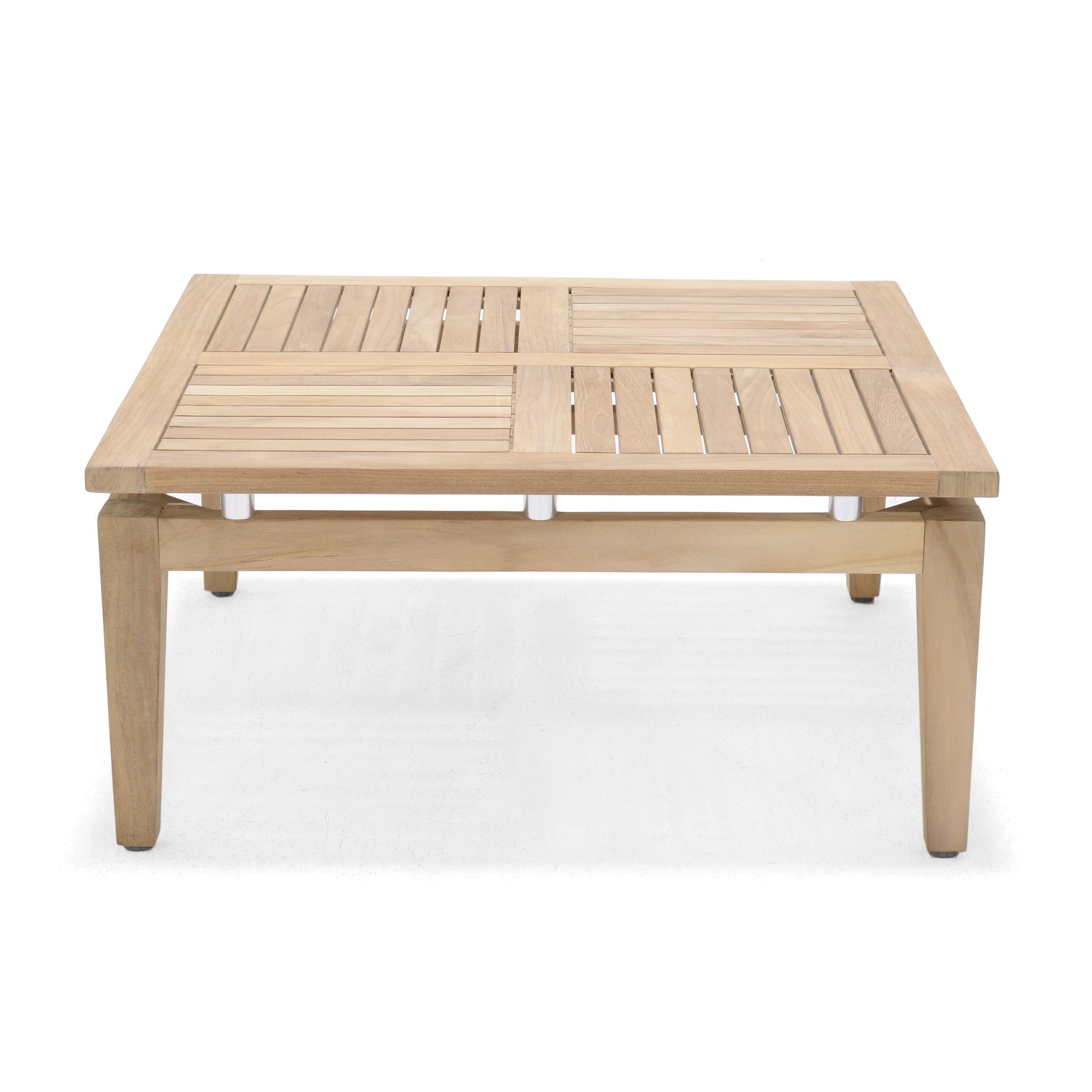 Arno 6pc Corner Set Light wooden outdoor table top with slats LifestyleGarden US on Tampa Home & Garden Store