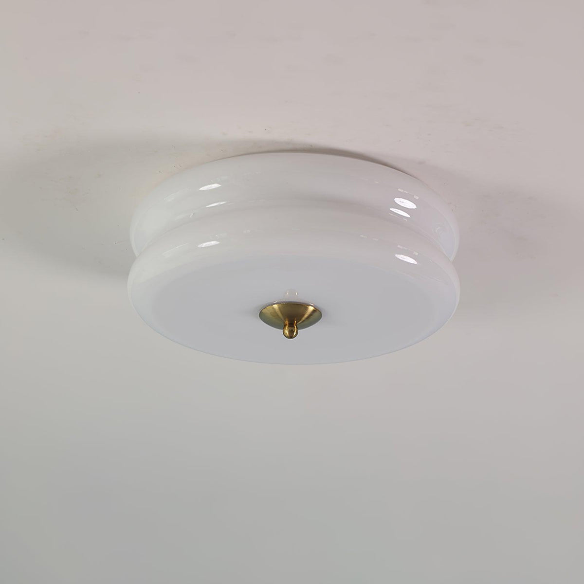 Art Deco light with gold frame Moktan Sabai warm LED flush mount on Tampa Home & Garden Store