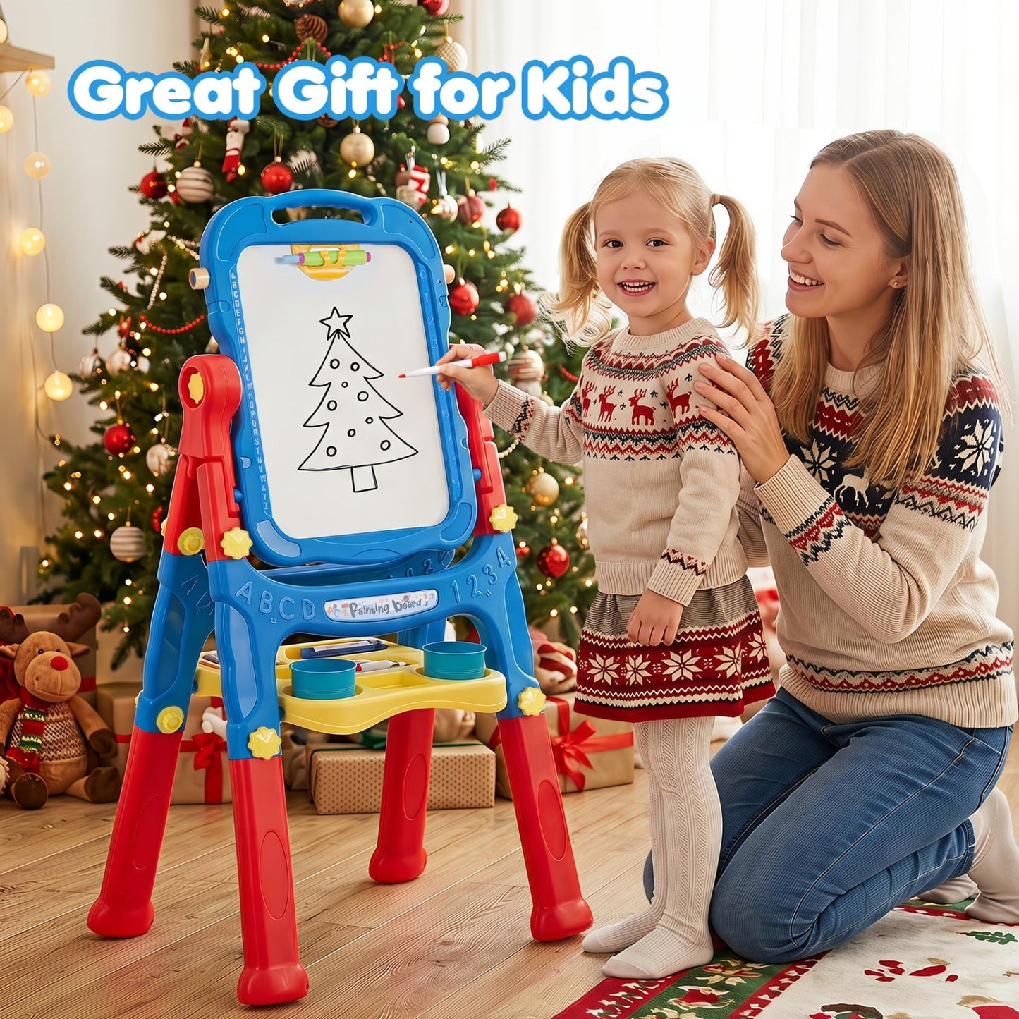 Art Easel Adjustable Height and 22 Accessories