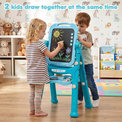 Art Easel Adjustable Height and 22 Accessories