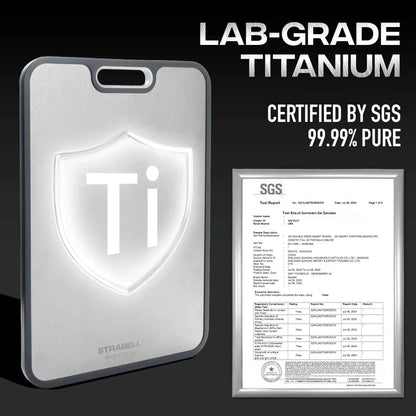 Tabla de cortar de titanio Strabella: set de regalo navideño antibacteriano y resistente a rayones
