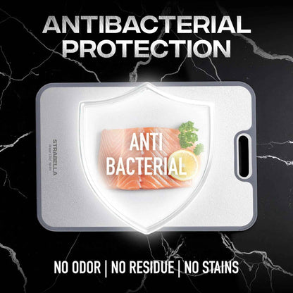 Tabla de cortar de titanio Strabella: set de regalo navideño antibacteriano y resistente a rayones