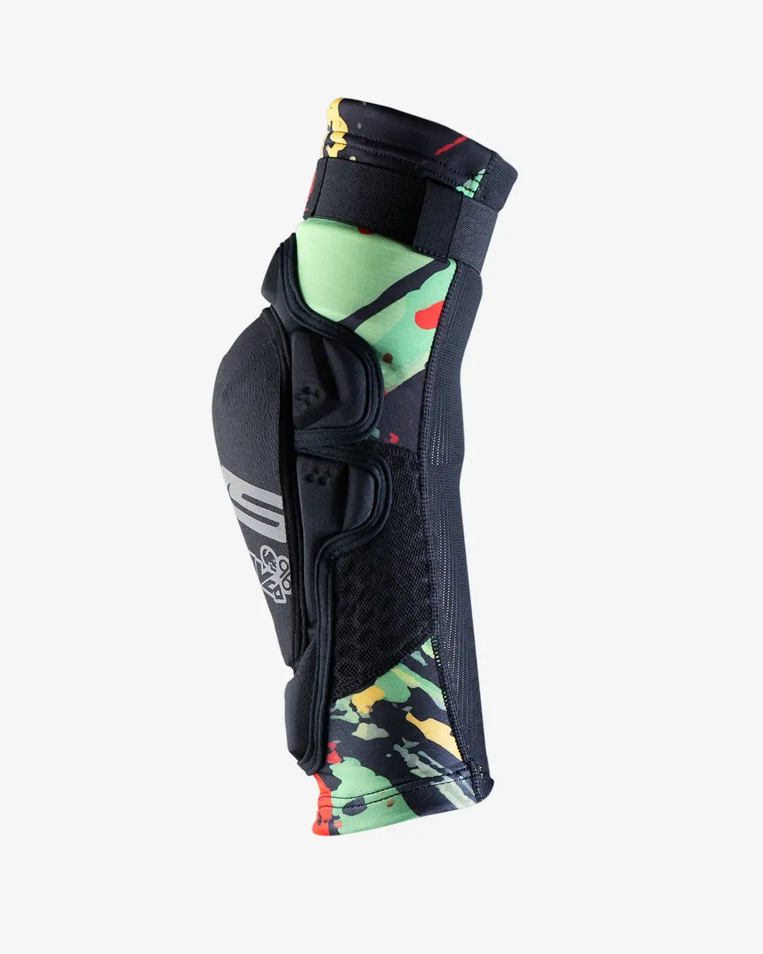 Youth knee guard Slayco96 Explosion by EVS Sports, black protective shell with camouflage on Tampa Home & Garden Store