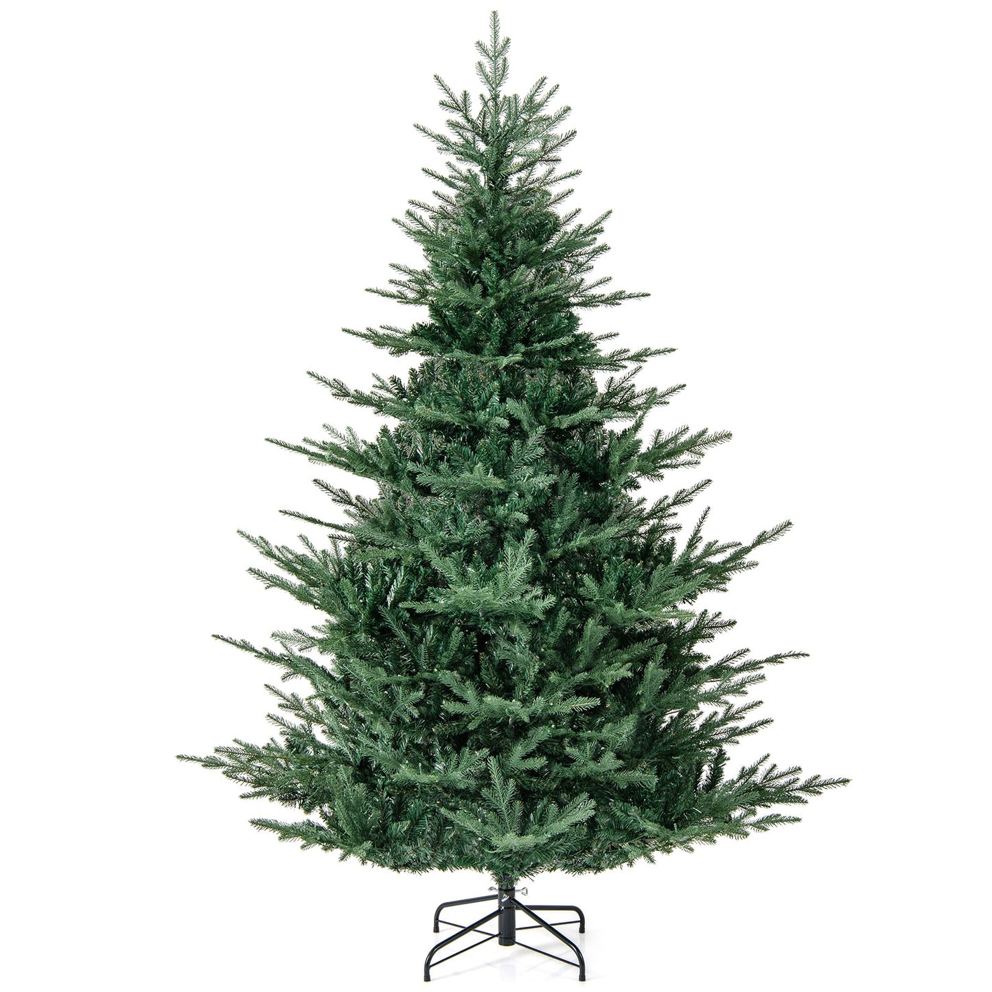 Artificial Christmas Tree with Branch Tips and Warm White LED Lights