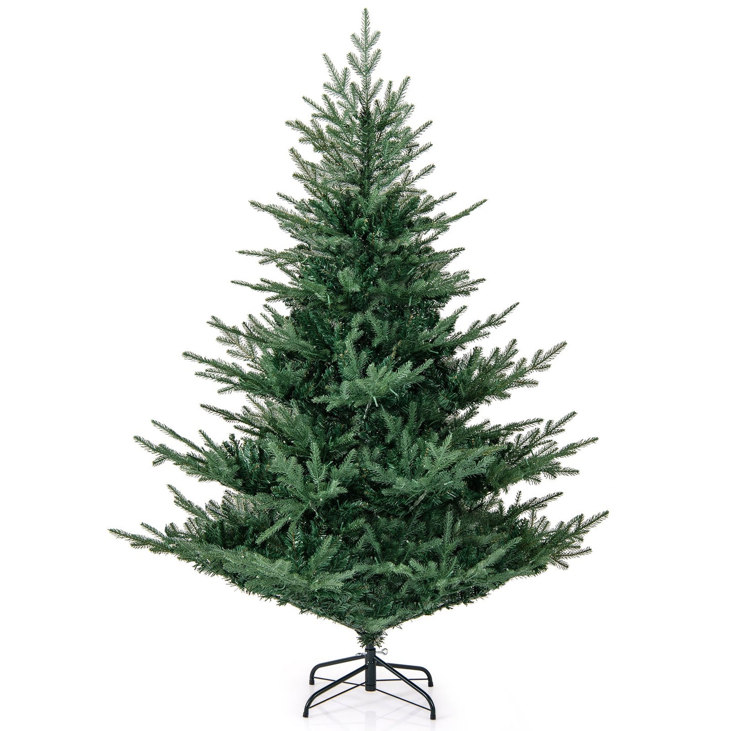 Artificial Christmas Tree with Branch Tips and Warm White LED Lights