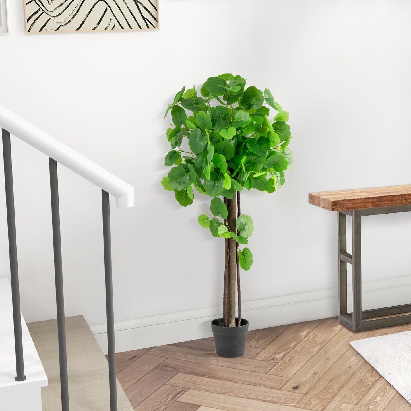 Árbol artificial de manzano silvestre de 44 pulgadas con ramas ajustables para decoración