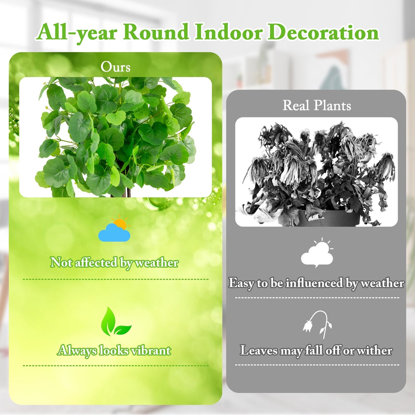 Árbol artificial de manzano silvestre de 44 pulgadas con ramas ajustables para decoración