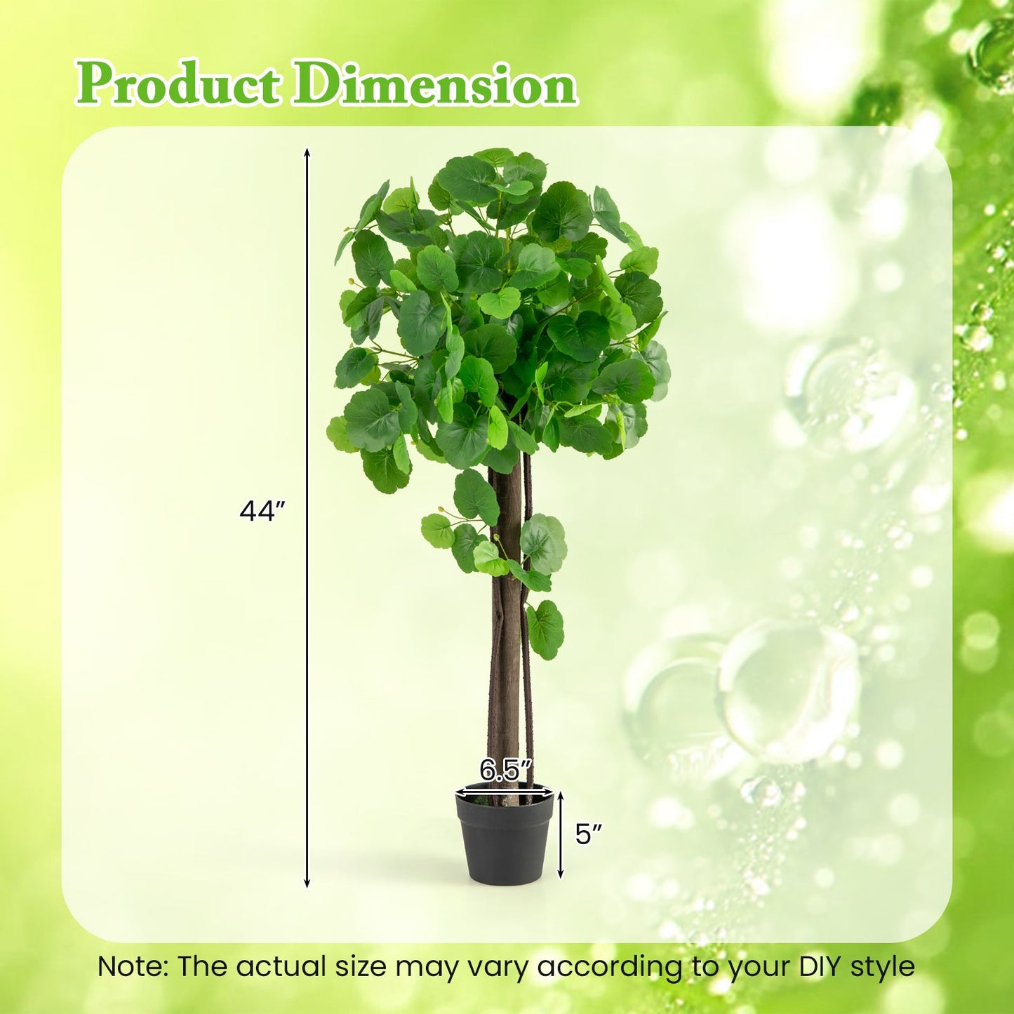 Árbol artificial de manzano silvestre de 44 pulgadas con ramas ajustables para decoración