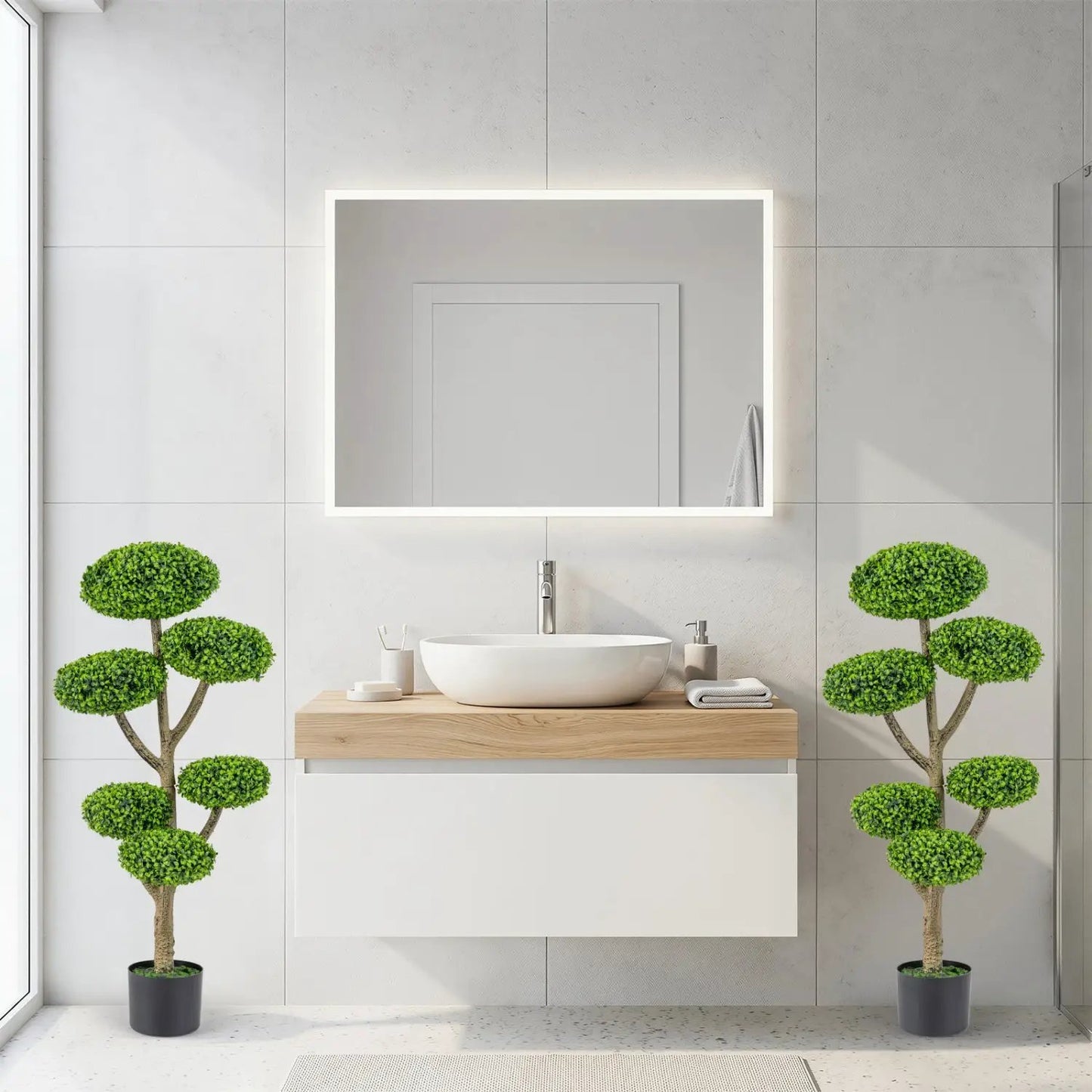 Six Ball Topiary Tree With Weighted Base