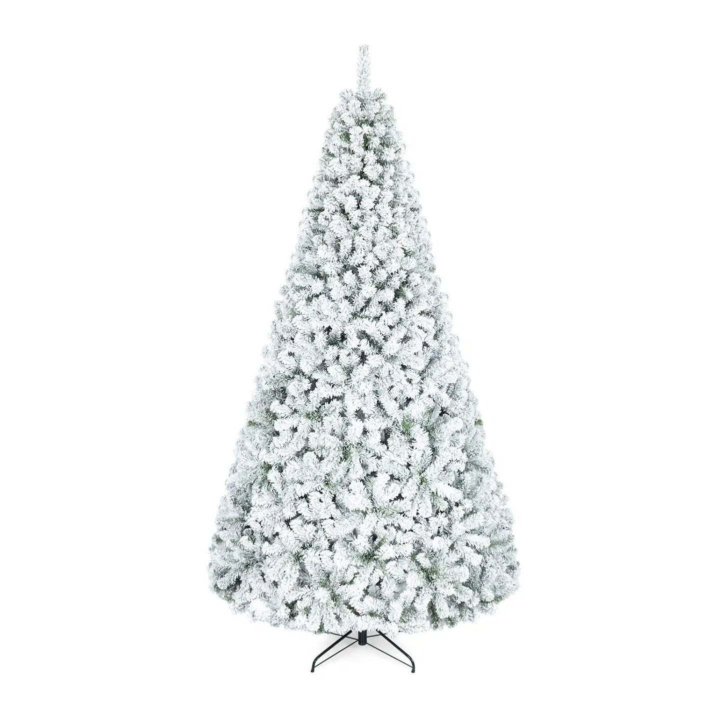 Snow-Flocked Artificial Christmas Tree with Stand