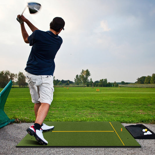 5 x 3 ft Artificial Turf Grass Practice Mat for Indoors and Outdoors