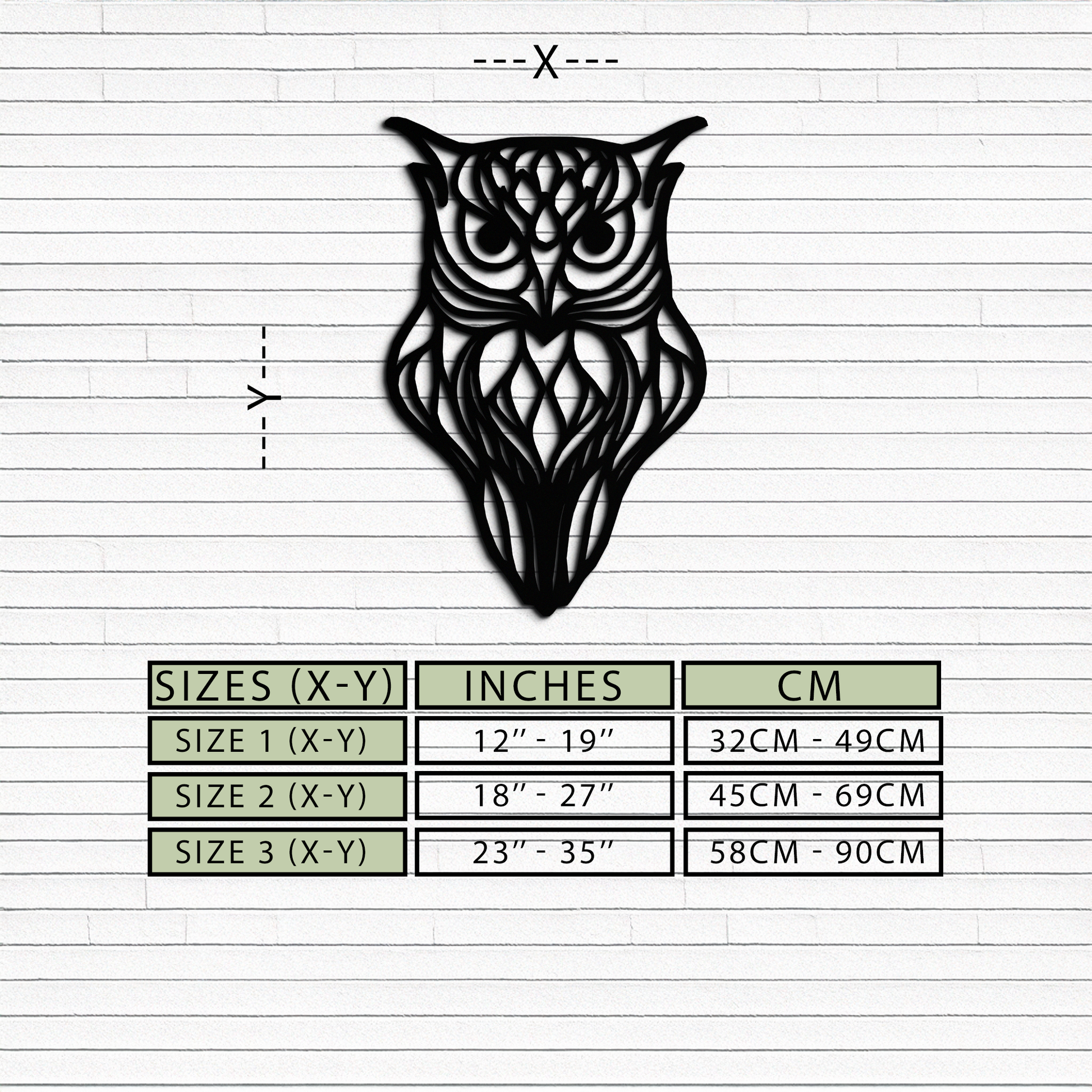 Artistic Owl Silhouette Metal Wall Art – Intricate Black Animal Decor- KAF546 - Tampa Home & Garden Store