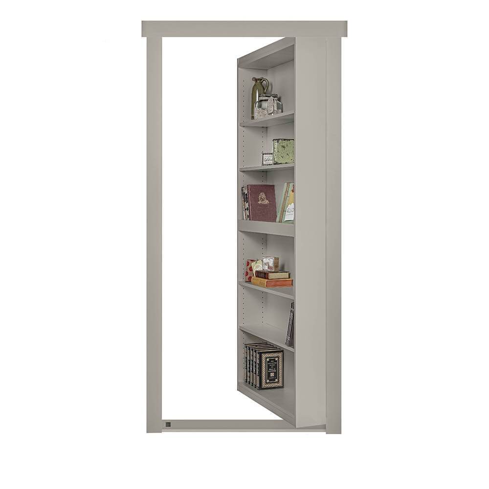 Assembled Flush Mount Paint Grade Hidden Bookcase Door - Tampa Home & Garden Store