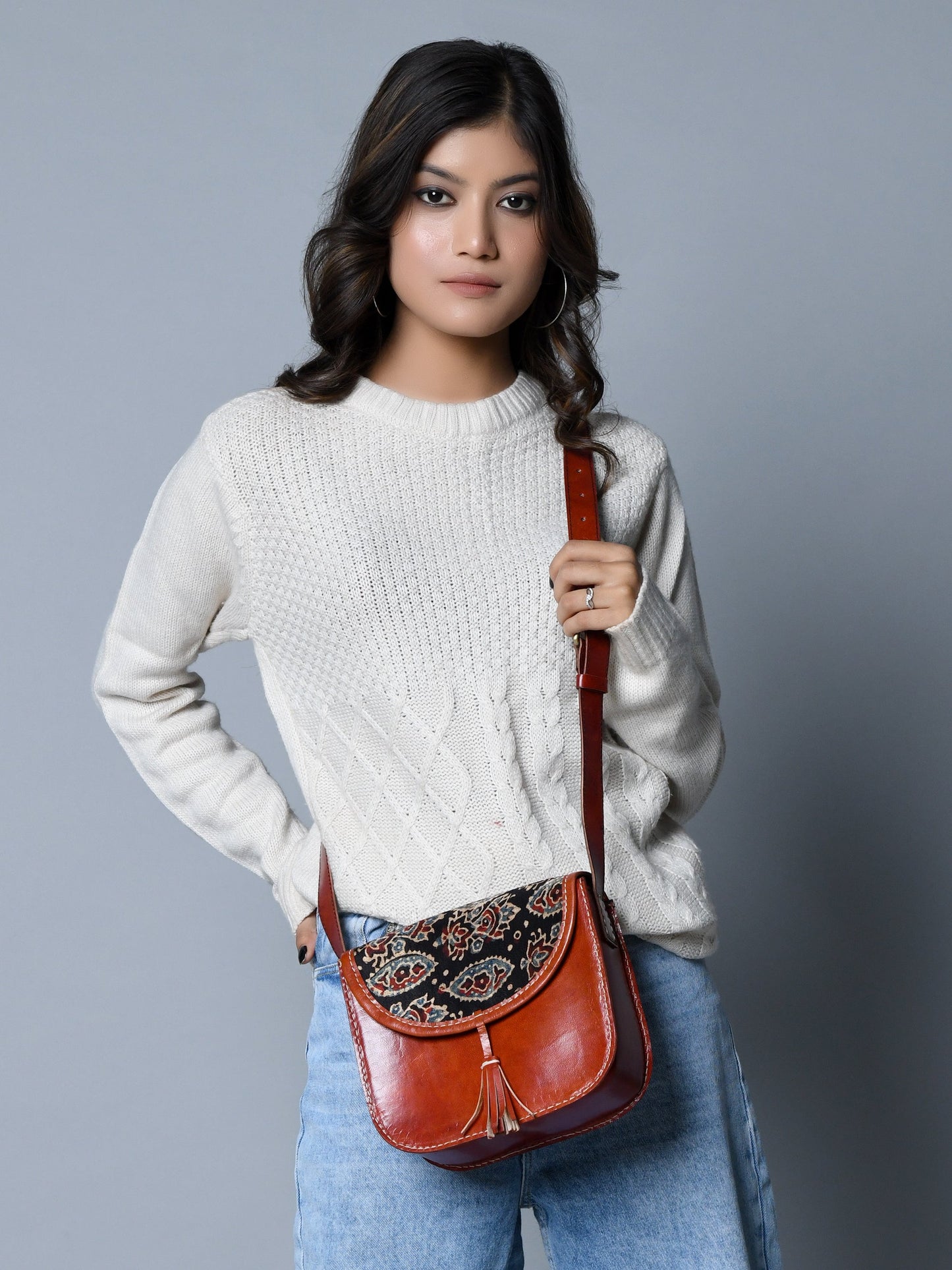 Astounding Ajrakh Ethnic Satchel - Tampa Home & Garden Store