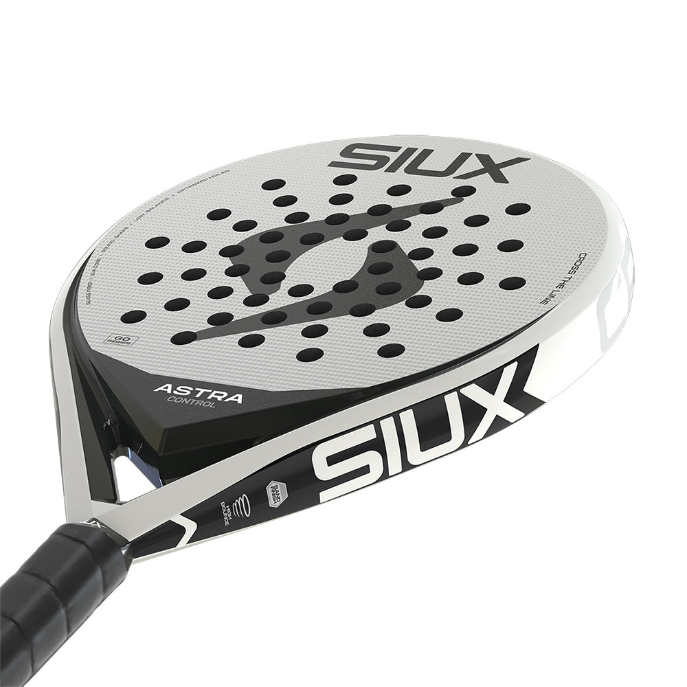 Padel racket Astra Ctrl 2026 by Siux USA, white with black logo and perforated surface on Tampa Home & Garden Store