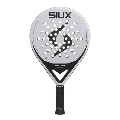 Padel racket Astra Control 2026 by Siux USA, silver perforated face with black Siux logo on Tampa Home & Garden Store