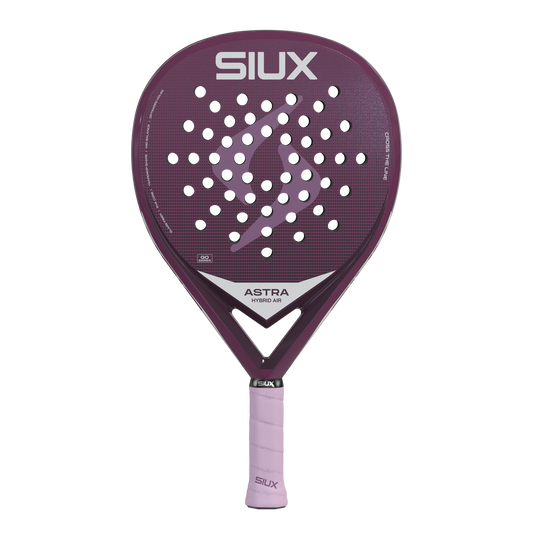 Astra Go Hybrid Air 2026 padel racket purple with perforated face by Siux USA on Tampa Home & Garden Store