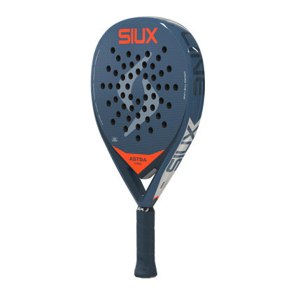 Padel racket Astra Go Hybrid 2026 by Siux USA, blue head with orange SIUX logo on Tampa Home & Garden Store