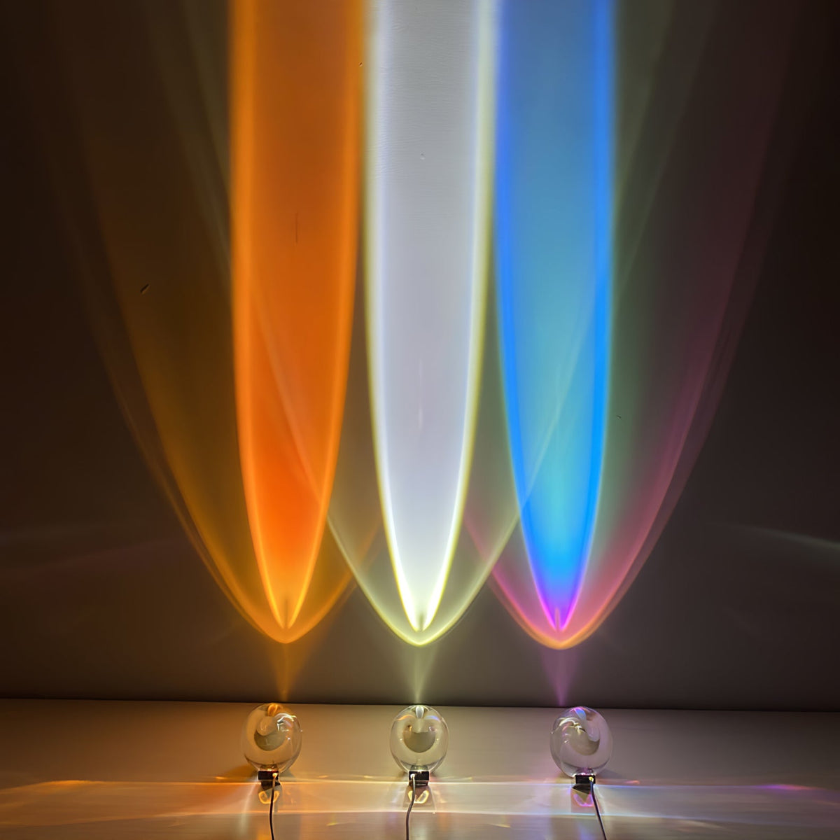 Seren crystal plug-in table lamp with chrome base; four globes on Tampa Home & Garden Store
