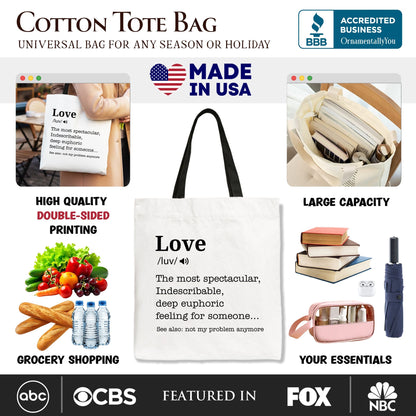 Love Not My Problem Anymore Canvas Tote Bag