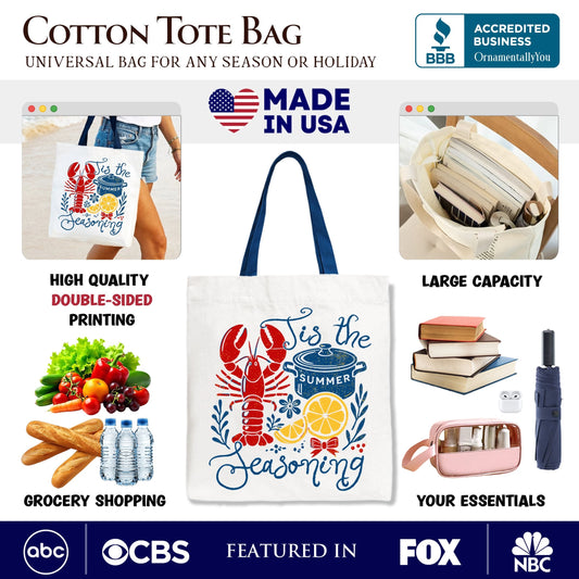Seasonal Crawfish Boil Tote and Gift Shopper