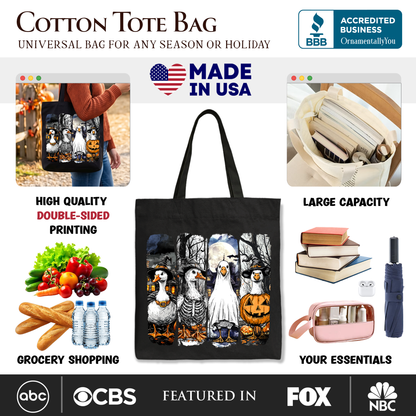 Halloween Goose in Costume Tote Bag for Bird Fans