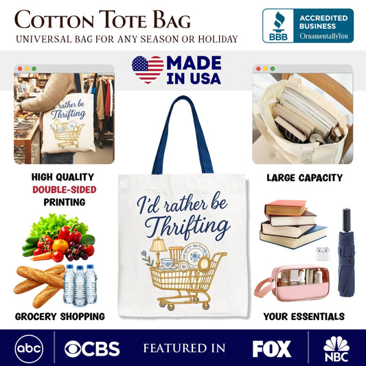Vintage Canvas Tote Bag and the Thrift Shop Gift