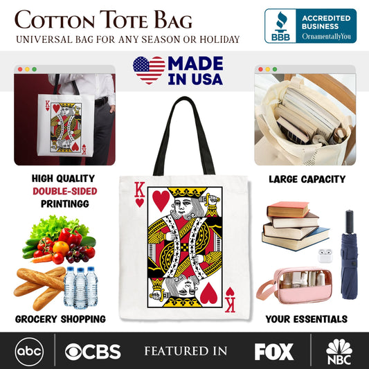 King Of Hearts Canvas Tote Bag And Classic Gift