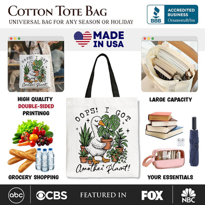 Sarcastic Plant Goose Canvas Tote Bag and Gifts