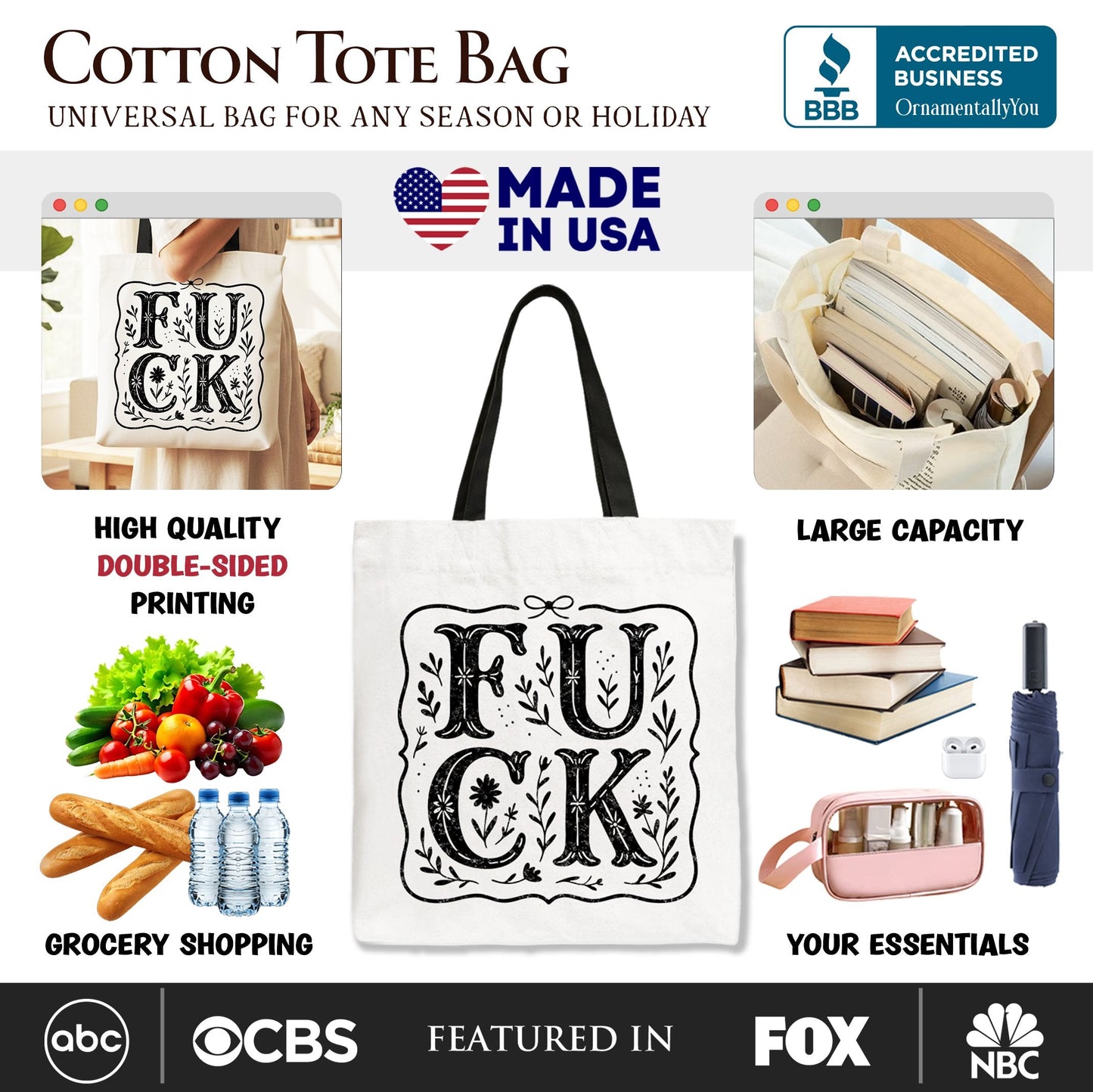 the Western Boho and Wildflower Canvas Tote Bag