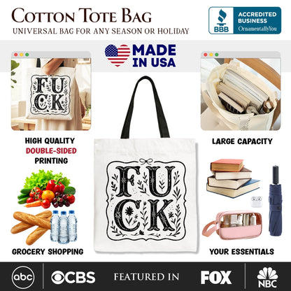the Western Boho and Wildflower Canvas Tote Bag