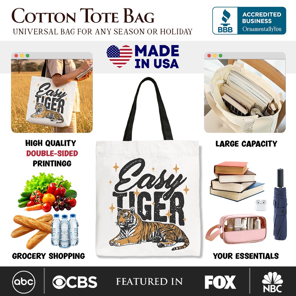 Retro Tiger Grunge Canvas Tote Bag And Style