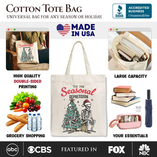 Tis The Seasonal Depression Tote Bag For A Gift