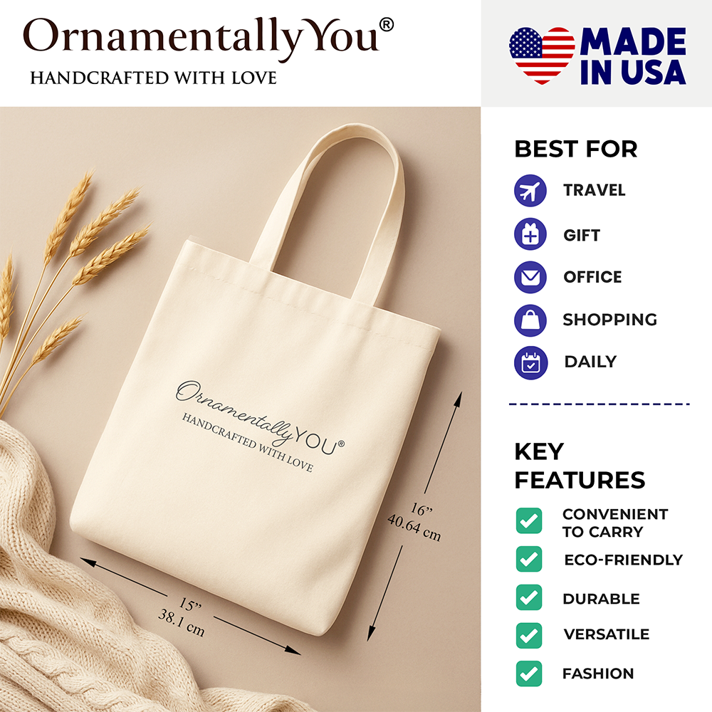 Queen of Hearts Crown Canvas Tote Bag, Royal Retro Valentine Gift Bag