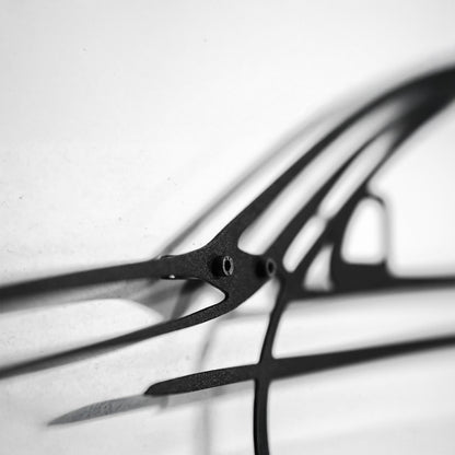 Audi S4 Wall Art – Steel Silhouette with Spinning Wheels -KAFMEKA011 - Tampa Home & Garden Store