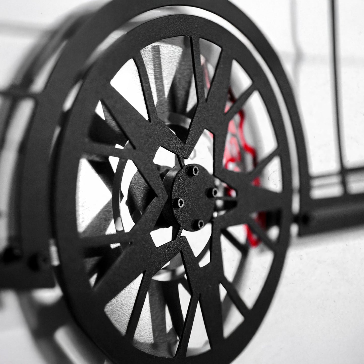 Audi S4 Wall Art – Steel Silhouette with Spinning Wheels -KAFMEKA011 - Tampa Home & Garden Store