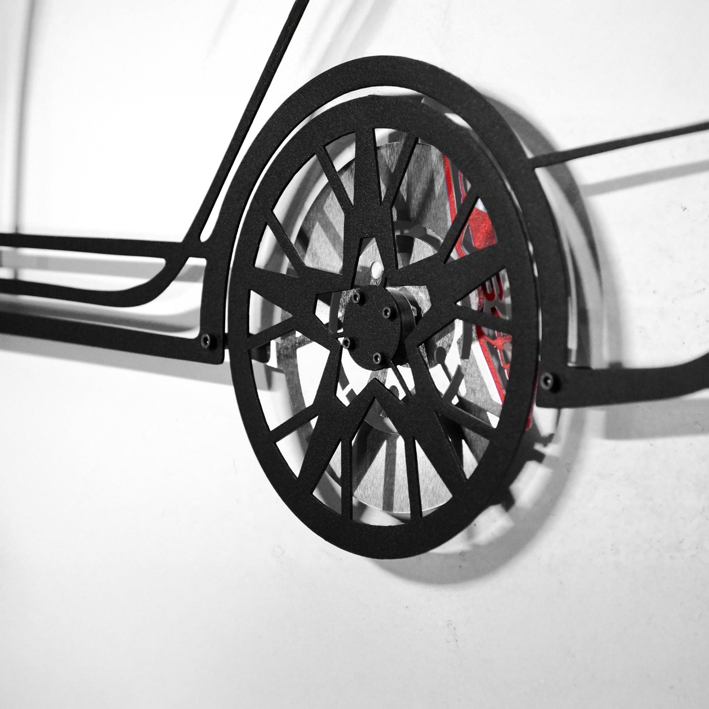 Audi S4 Wall Art – Steel Silhouette with Spinning Wheels -KAFMEKA011 - Tampa Home & Garden Store