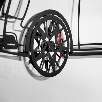 Audi S4 Wall Art – Steel Silhouette with Spinning Wheels -KAFMEKA011 - Tampa Home & Garden Store