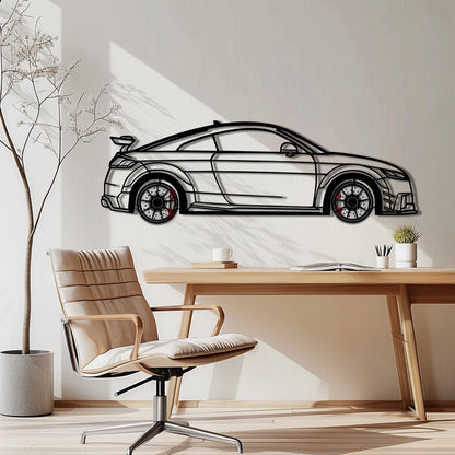 Audi TT Metal Car Wall Art with Rotating Wheels - Iconic Sports Coupe Silhouette Decor - Interactive Automotive Wall Art- KAFMEKA099 - Tampa Home & Garden Store