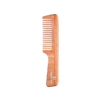 Augustinus Bader Neem Comb wooden hair tool in warm brown by Nava Beauty on Tampa Home & Garden Store