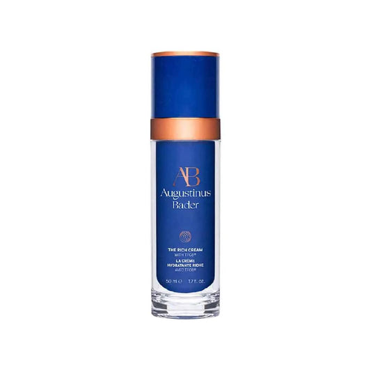 Augustinus Bader The Rich Cream bottle, blue glass with copper cap, 50 ml on Tampa Home & Garden Store