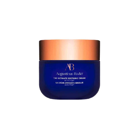 Augustinus Bader The Ultimate Soothing Cream 50 mL in blue jar with copper lid, face moisturizer on Tampa Home & Garden Store