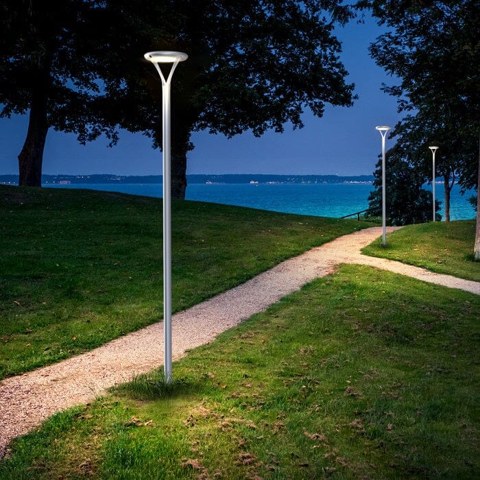 Aurora Pro® | Outdoor Pole-Mounted Dusk to Dawn Solar Ambient/Security Light - Tampa Home & Garden Store
