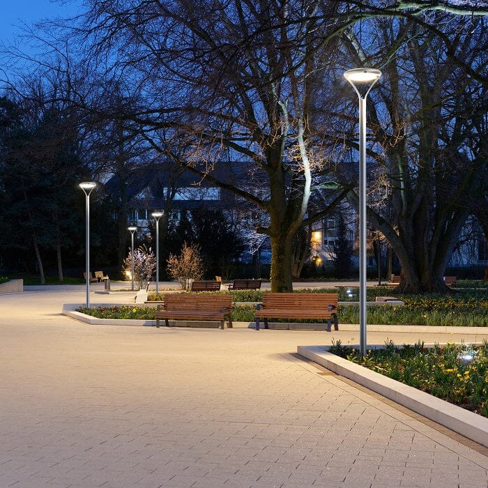 Aurora Pro® | Outdoor Pole-Mounted Dusk to Dawn Solar Ambient/Security Light - Tampa Home & Garden Store