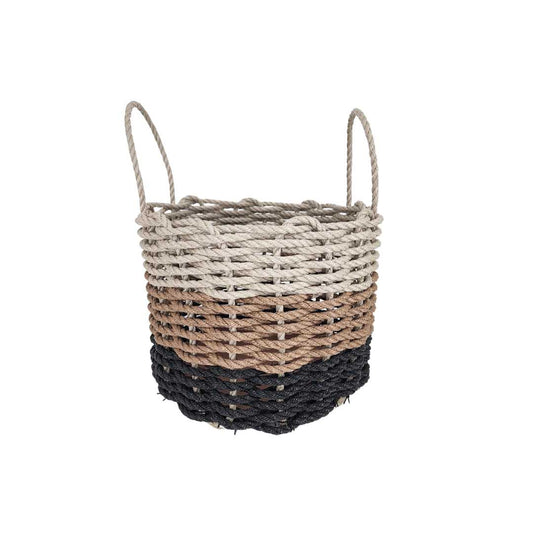 Authentic Maine Lobster Rope Storage Black, Brown, Tan Ombre - Tampa Home & Garden Store
