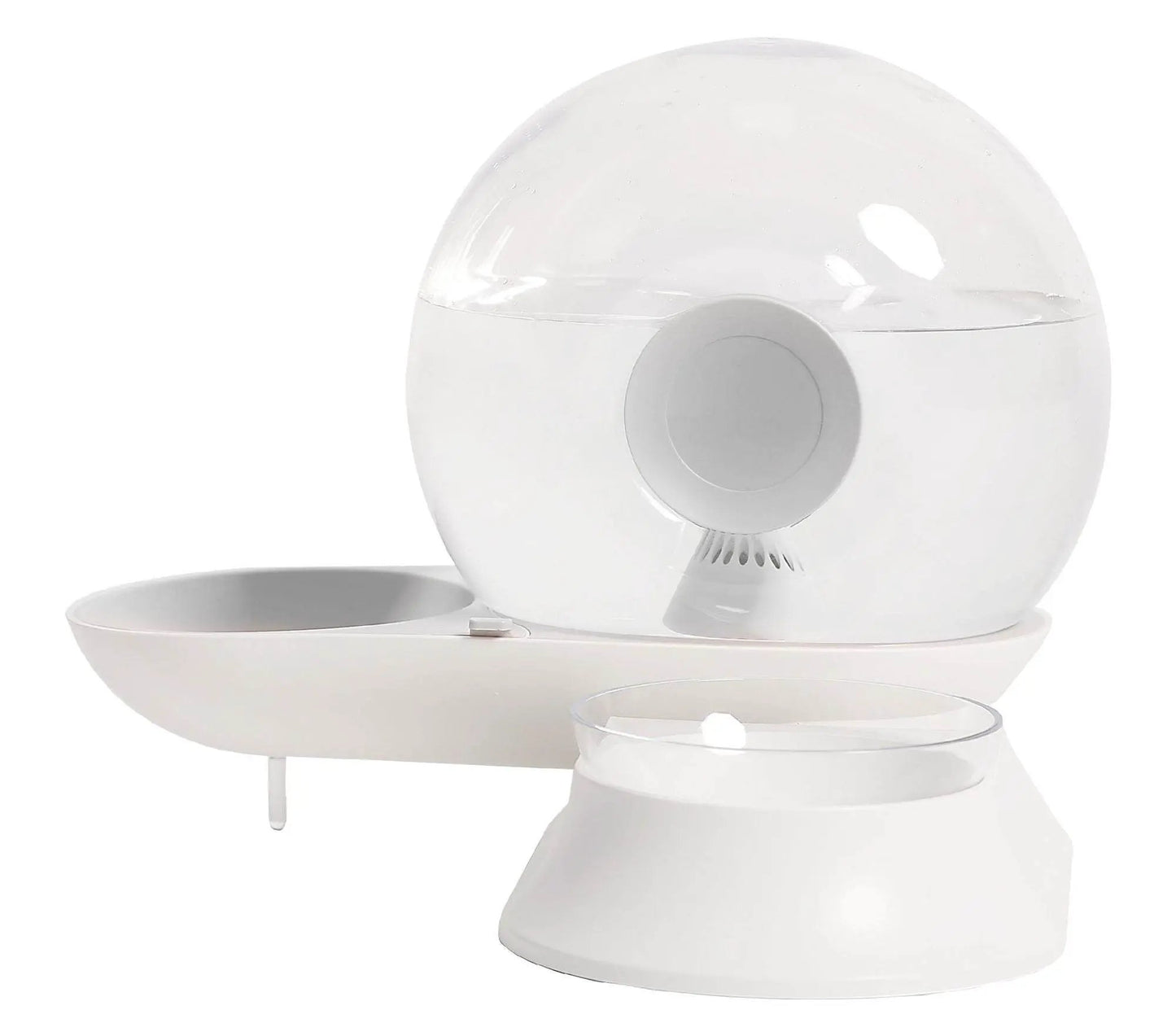 Auto-Myst Automatic Gravity Pet Water Dispenser - 2-in-1 Filtered Water & Food Bowl System with 2.8L Capacity - Tampa Home & Garden Store