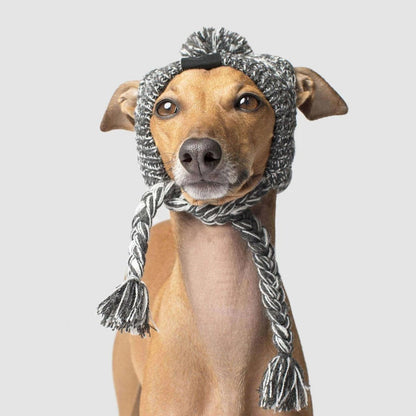 Autumn Winter Warm Knitted Pet Hats With Fluffy Ball - Tampa Home & Garden Store