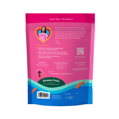 Ava's Pet Palace Freeze Dried Dog Treats - Salmon Puffs (3 oz) - Tampa Home & Garden Store